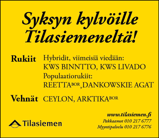 Syyskasvien siemenet